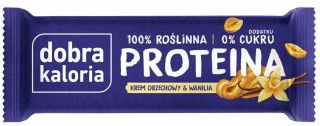 BATON PROTEINOWY KREM ORZECHOWY & WANILIA BEZ DODATKU CUKRÓW 45 g - KUBARA (DOBRA KALORIA)